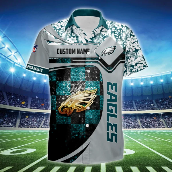 Philadelphia Eagles 3D Hawaiian Shirt 2026 Limited Custom Name