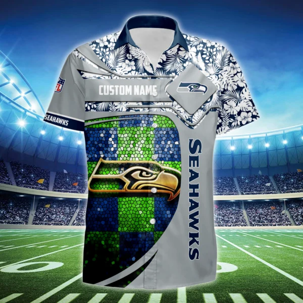 Seattle Seahawks 3D Hawaiian Shirt 2026 Limited Custom Name