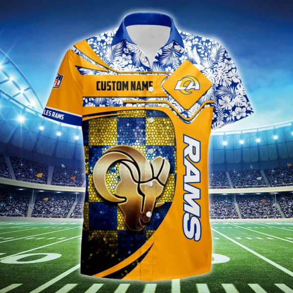 Los Angeles Rams 3D Hawaiian Shirt 2026 Limited Custom Name