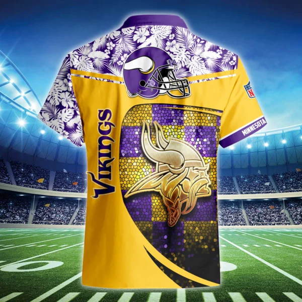 Minnesota Vikings 3D Hawaiian Shirt 2026 Limited Custom Name