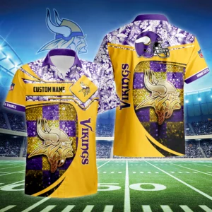Minnesota Vikings 3D Hawaiian Shirt 2026 Limited Custom Name