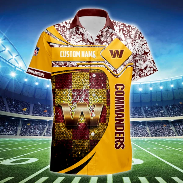 Washington Commanders 3D Hawaiian Shirt 2026 Limited Custom Name