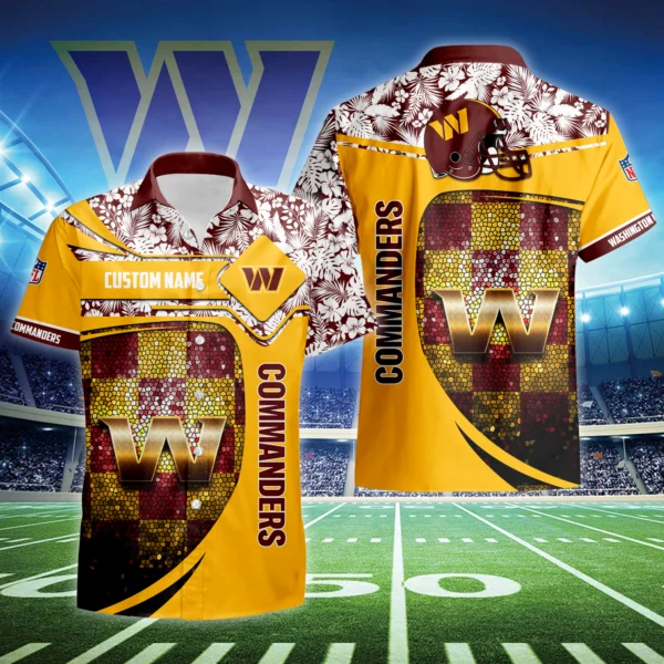 Washington Commanders 3D Hawaiian Shirt 2026 Limited Custom Name