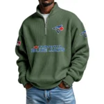 Toronto Blue Jays Waffle Knit Quarter-Zip Long Sleeve Shirt