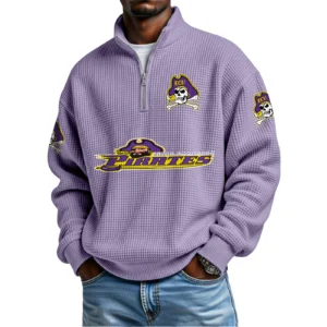 East Carolina Pirates Waffle Knit Quarter-Zip Long Sleeve Shirt