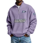 Georgia Southern Eagles Waffle Knit Quarter-Zip Long Sleeve Shirt