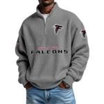 Atlanta Falcons Waffle Knit Quarter-Zip Long Sleeve Shirt