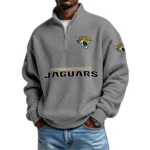 Jacksonville Jaguars Waffle Knit Quarter-Zip Long Sleeve Shirt