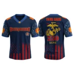 Tampa Bay Buccaneers x US USMC 250th Birthday V-Neck Short Sleeve Jersey 3D Limited 2026 Custom Name