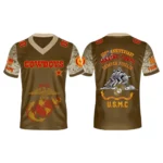Dallas Cowboys x USMC 250th Birthday Celebration V-Neck Short Sleeve Jersey 3D Limited 2026 Custom Name & Number