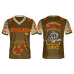 Tampa Bay Buccaneers x USMC 250th Birthday Celebration V-Neck Short Sleeve Jersey 3D Limited 2026 Custom Name & Number