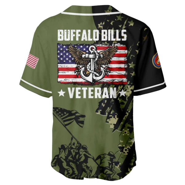Buffalo Bills x USMC Veteran 3D Baseball Jersey Limited 2026 Custom Your Name