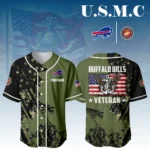 Buffalo Bills x USMC Veteran 3D Baseball Jersey Limited 2026 Custom Your Name