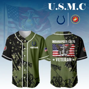 Indianapolis Colts x USMC Veteran 3D Baseball Jersey Limited 2026 Custom Your Name