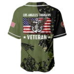 Los Angeles Chargers x USMC Veteran 3D Baseball Jersey Limited 2026 Custom Your Name
