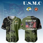 Los Angeles Rams x USMC Veteran 3D Baseball Jersey Limited 2026 Custom Your Name