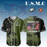 Philadelphia Eagles x USMC Veteran 3D Baseball Jersey Limited 2026 Custom Your Name