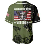 San Francisco 49ers x USMC Veteran 3D Baseball Jersey Limited 2026 Custom Your Name