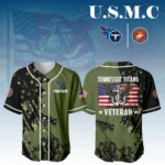 Tennessee Titans x USMC Veteran 3D Baseball Jersey Limited 2026 Custom Your Name