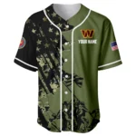 Washington Commanders x USMC Veteran 3D Baseball Jersey Limited 2026 Custom Your Name