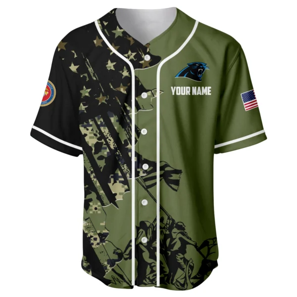Carolina Panthers x USMC Veteran 3D Baseball Jersey Limited 2026 Custom Your Name