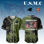 Carolina Panthers x USMC Veteran 3D Baseball Jersey Limited 2026 Custom Your Name