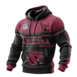 Arizona Cardinals Waffle Pullover Hoodie 3D