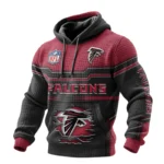 Atlanta Falcons Waffle Pullover Hoodie 3D