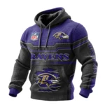 Baltimore Ravens Waffle Pullover Hoodie 3D