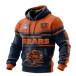 Chicago Bears Waffle Pullover Hoodie 3D