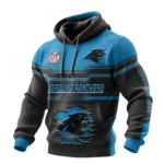 Carolina Panthers Waffle Pullover Hoodie 3D