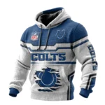 Indianapolis Colts Waffle Pullover Hoodie 3D