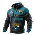 Jacksonville Jaguars Waffle Pullover Hoodie 3D