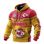 Kansas City Chiefs Waffle Pullover Hoodie 3D