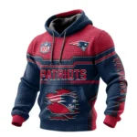 New England Patriots Waffle Pullover Hoodie 3D