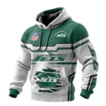 New York Jets Waffle Pullover Hoodie 3D