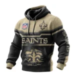 New Orleans Saints Waffle Pullover Hoodie 3D