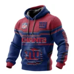 New York Giants Waffle Pullover Hoodie 3D