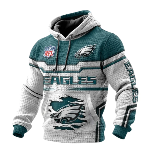Philadelphia Eagles Waffle Pullover Hoodie 3D