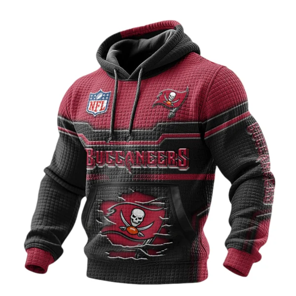 Tampa Bay Buccaneers Waffle Pullover Hoodie 3D