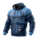 Tennessee Titans Waffle Pullover Hoodie 3D