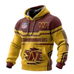 Washington Commanders Waffle Pullover Hoodie 3D