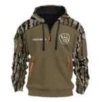 Milwaukee Brewers Half Zip Hoodie Customize Your Name