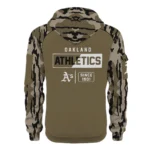 Oakland Athletics Half Zip Hoodie Customize Your Name