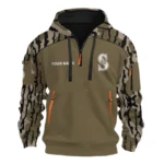 Seattle Mariners Half Zip Hoodie Customize Your Name
