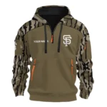 San Francisco Giants Half Zip Hoodie Customize Your Name