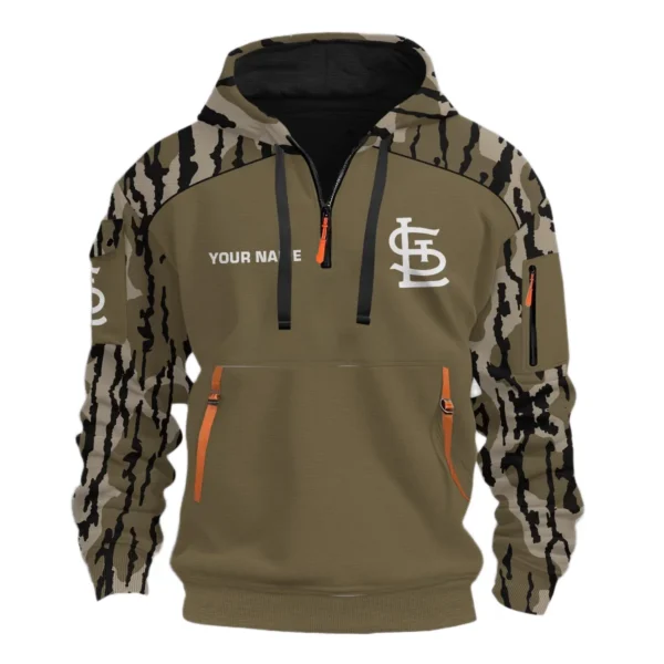 St. Louis Cardinals Half Zip Hoodie Customize Your Name