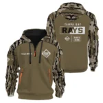 Tampa Bay Rays Half Zip Hoodie Customize Your Name