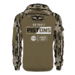 Detroit Pistons Half Zip Hoodie Customize Your Name
