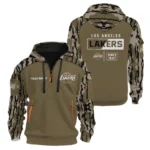 Los Angeles Lakers Half Zip Hoodie Customize Your Name